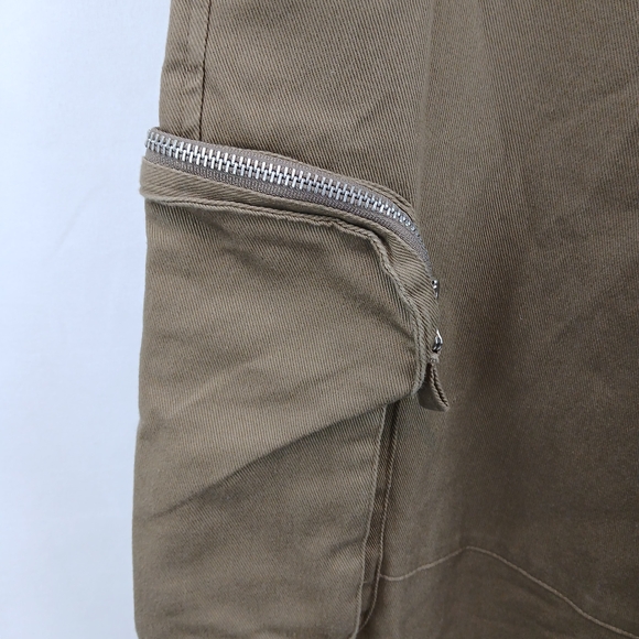 Mode of One Men’s Wide-Leg Pants Army Brown Size 30 New Fashion Fixture - Picture 4 of 7